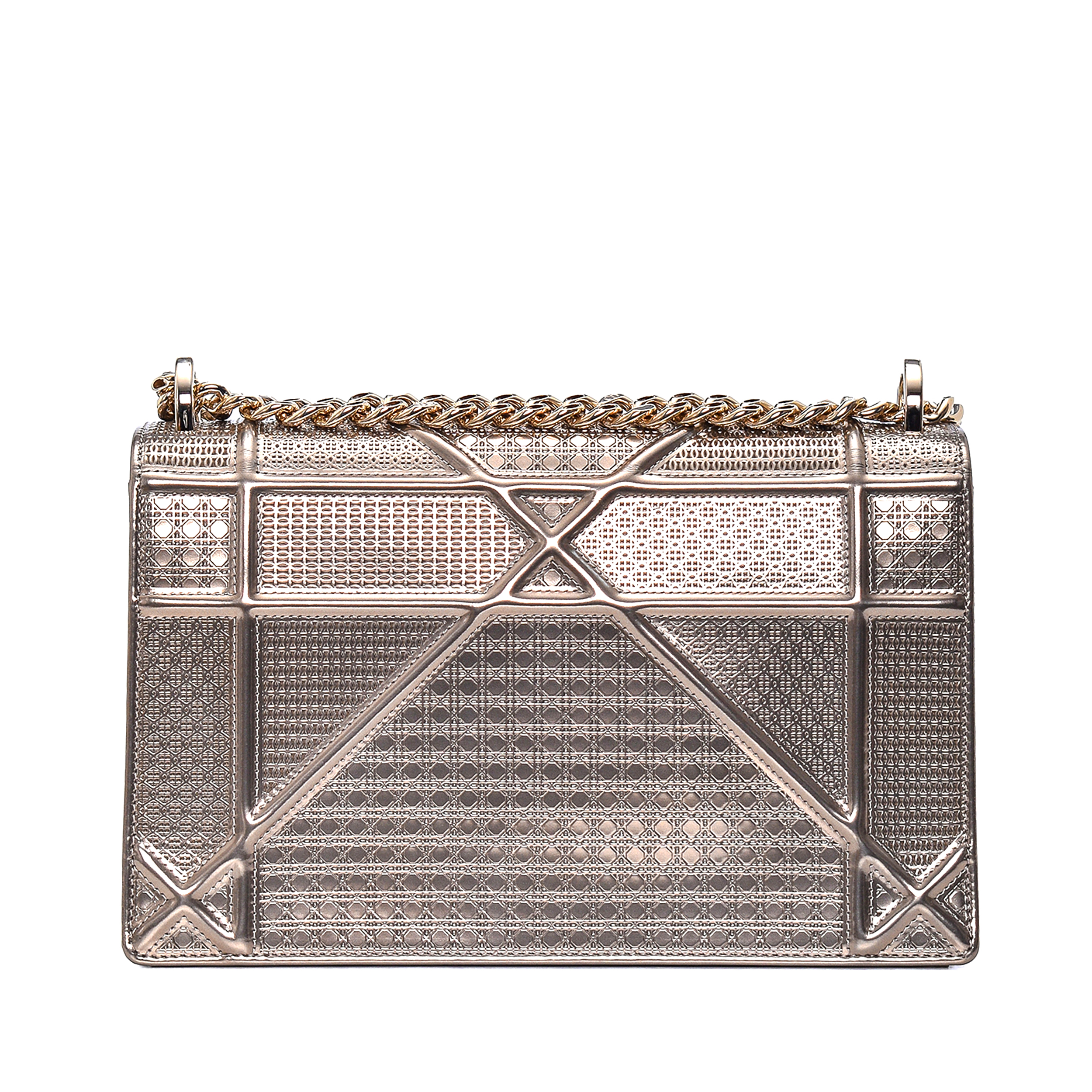 Christian Dior - Metallic Light Gold Medium Diorama Bag 